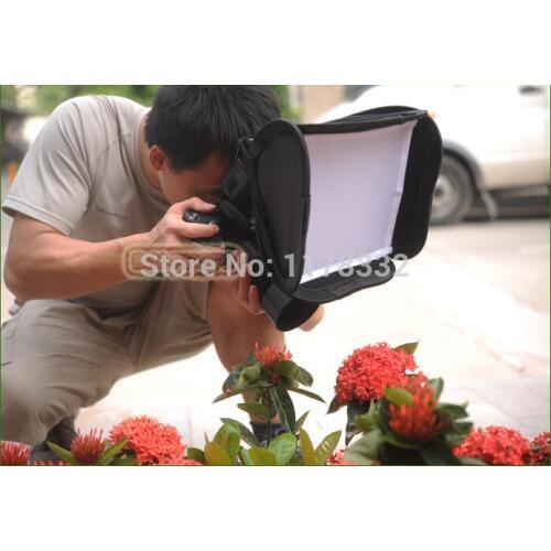 23 x 23cm Camera Flash Diffuser Softbox Black Bag For Canon fo Nikon 600EX/580EXII/580EX/430EXII/430EX/550EX/540E