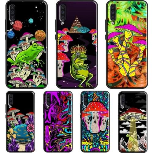 Mushroom Psychedelic Trippy Frog Case For Samsung A51 A71 A41 A31 A11 A21S A20e A40 A50 A70 A02S A12 A32 A42 A52 A72 Coque