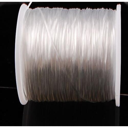 Free Shipping Beautiful jewelry 1MM White Crystal Stretch Elastic Beading Cord Rope C0775