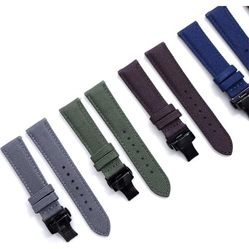 Canvas Nylon Watchband For Samsung Active 2/Galaxy 46mm/S3 Band Bracelet For Samsung Galaxy Watch 3 45mm 41mm Smartwatch Strap