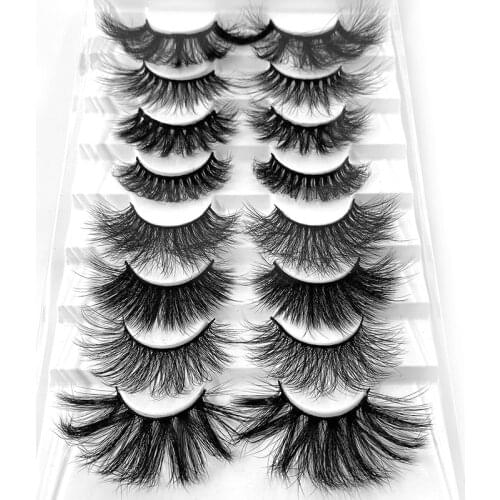10/8/5/2 Pairs Faux 3D Mink Lashes Makeup Natural Long False Eyelashes Dramatic Lashes Fake Eyelash Extension HandMade maquiagem
