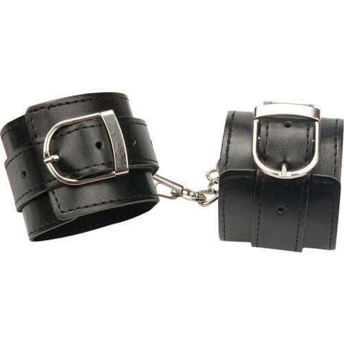 Leather Handcuffs for Sex Hand and Ankle Cuffs Bdsm Bondage Restraints Fetish Slave Intimate Goods Adult Sex Toys for Couples