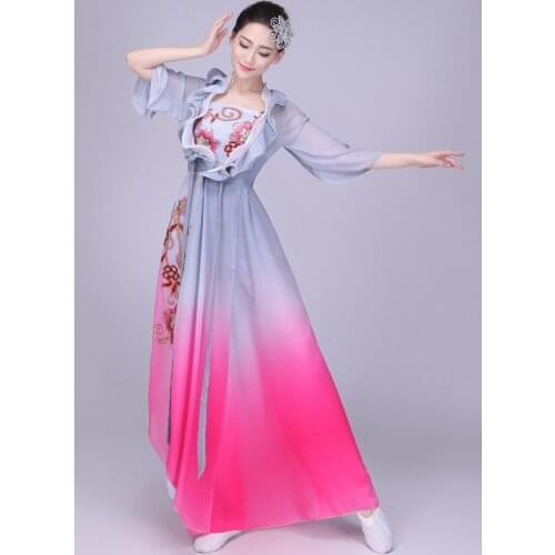 The new classical dance clothes female adult taoli Dianjiangchun costumes dance recital costume Chinese wind