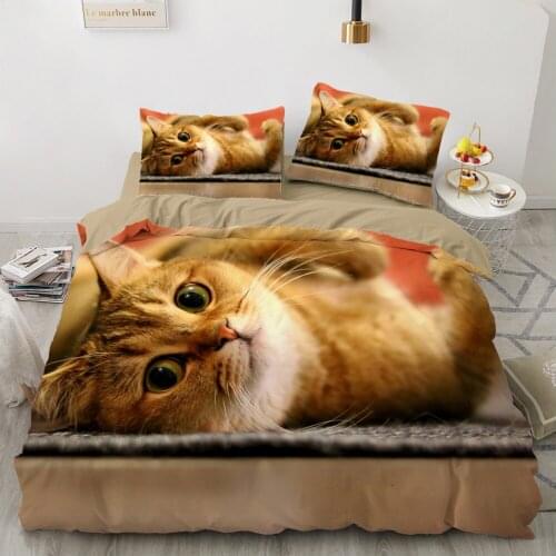 Luxury 3D Bedding set Europe Queen King Double Duvet cover set Bed linen Comfortable Blanket/Quilt cover Bed Set animal golden