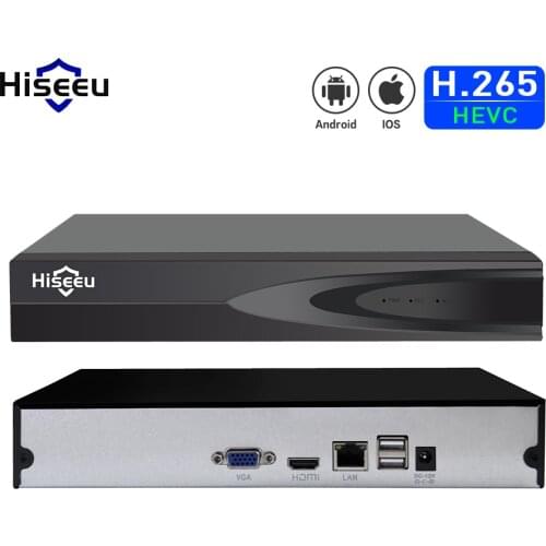 Hiseeu 8CH 16CH NVR for Security Camera System Kit CCTV Network Video Recorder VGA HDMI ouput 2.0 For 1080P IP Camera P2P