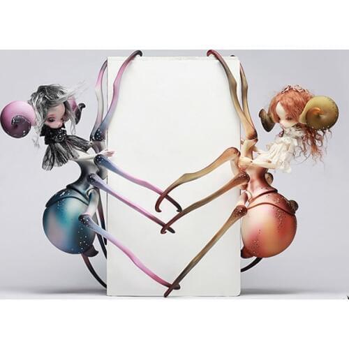 Nude BJD Female Elf Spider Wizard SD doll Resin figure model toy gift,not include clothes,shoes,wig and other accessories D2603