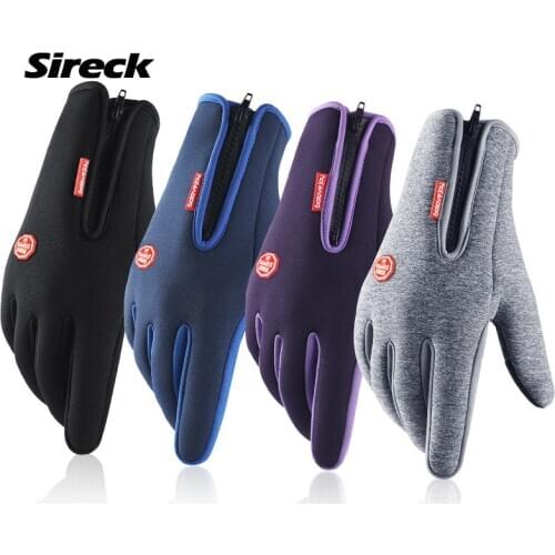 Sireck Winter Thermal Outdoor Hiking Gloves Women Men Water Repellent Touchsreen Climbing Gloves Ski Cycling Sport Gloves S-XL