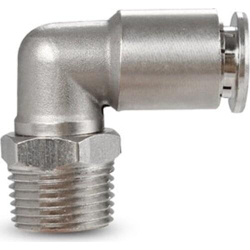 Copper nickel plated pneumatic connector hose connector plastic connector compressor push in quick release pipe 4 6 8 10 12mm PL