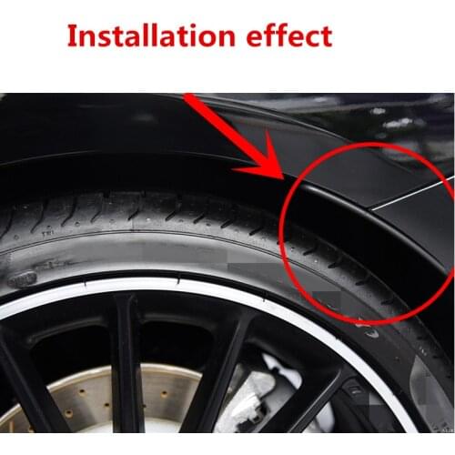 For Mercedes CLA C117 CLA45 AMG CLA180 CLA200 CLA250 VW Golf 7 MK7 Car Side Fender Flare Extension Wheel Eyebrow Protector Lip