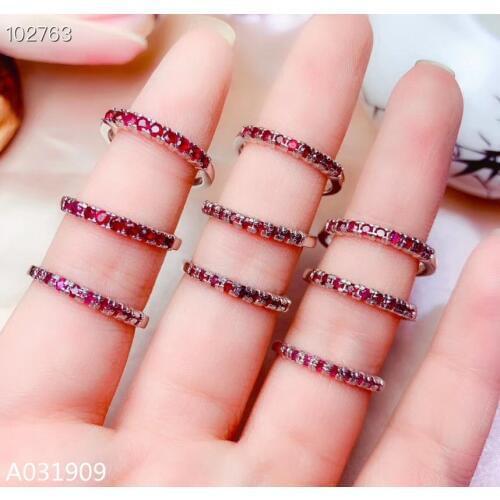 KJJEAXCMY boutique jewelry 925 sterling silver inlaid Natural ruby ring female support detection exquisite