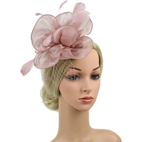 Women Fascinator Headpiece Hair Clip Wedding Ladies Day Races Royal Ascot Dance Party Headband Princess Crown Wedding Crown