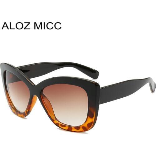 Aloz Micc Women Oversized Square Sunglasses Men 2019 Fashion Brand Designer Sun Glasses for Women Vintage Shades UV400 Q236