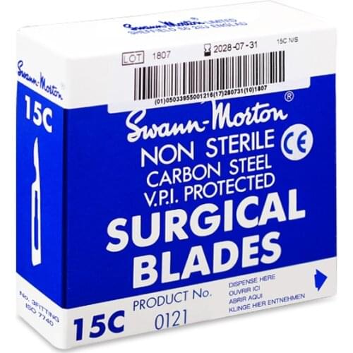 100Pcs Swann morton 15C 11 Carbon Steel Scalpel Surgical Blade For PCB Phone Fingerprint Removing glue DIY repair