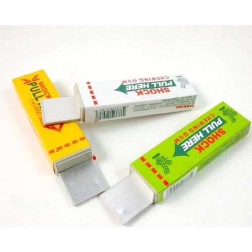 HUYU 3Pcs Electric Shocking Gum Toy Shock Joke Gadget Prank Funny Trick Gag Gift
