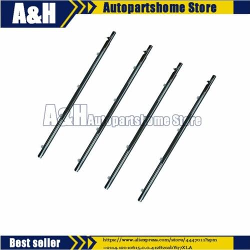 4PCS FL FR RL RR Outside Window Weatherstrip Mouldings 72410TL0003 For Acura TSX 2009-2014