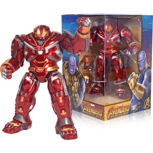 8 Inch The Avengers Anti Hulk Armor Light Version Action Figure Joint Movable Model Toy Garage Kit Pvc Model Figma