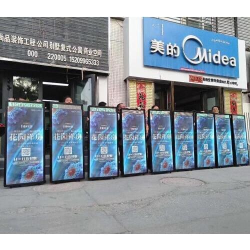 9PCS LED Walking Billboard Backpack Light Box With LED Scrolling Letter,Real Estate Outdoor Publicity LED Advertising billboard