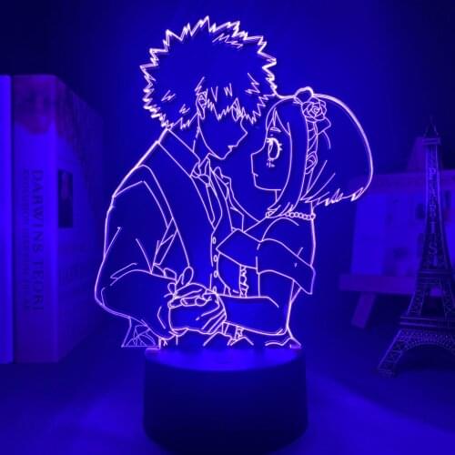 Anime 3d Led Night Light My Hero Academia for Bedroom Decor Birthday Gift Manga Gadget My Hero Academia Katsuki Bakugo Light