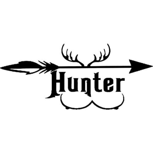 Car Sticker Hunter Hunting Archery PVC Car Decoration Accessories Sticker Creative Waterproof Sunscreen Black/white,15cm*6cm