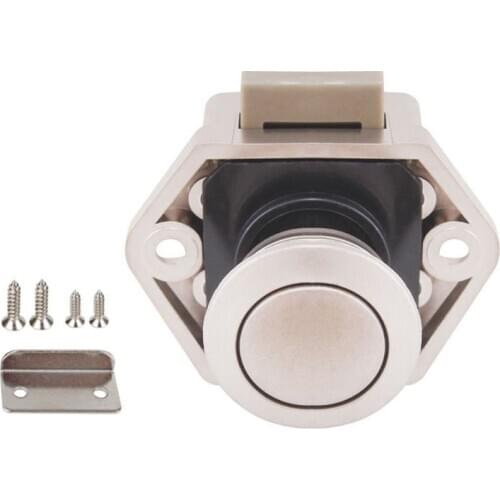 Diameter 20mm Camper Car Push Lock RV Caravan Boat Drawer Latch Button Locks For Furniture Hardware Dropshipping