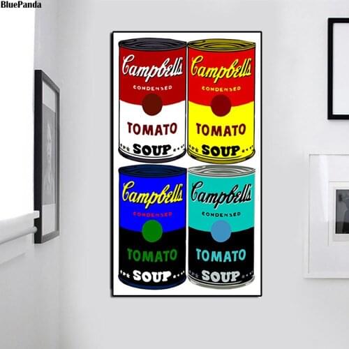 Campbells Soup Classic Wall Art Canvas Prints Picture Modular Paintings For Living Room Poster On The Wall Home Decor