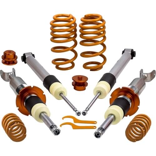 4PCS 2 Front +2 Rear Shocks Absorbers COILOVER KIT for Audi A4 B6 B7 (8E) ALL MODELS 2WD / QUATTRO