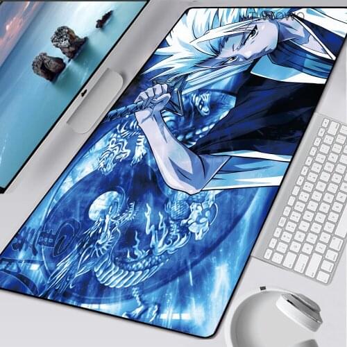Japanese Bleach Anime Gaming Mouse Pad PC Accessories Large Locking Edge Desk Keyboard Mat Game Mousepad Gamer Laptop Table Mats