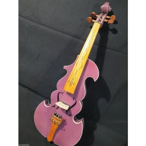 Beautiful lilac 4/4 electric violin +Acoustic violin