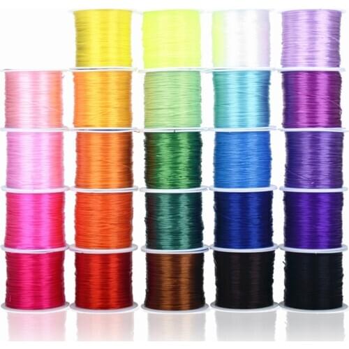 Colorful Cord Elastic Rope String for Jewelry Making Stretchy Beading Bracelet Wire Fishing Thread Findings Accessories A128