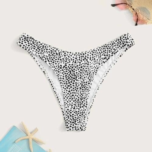 Swimwear Women Briefs Bikini Leopard Print Bottom Brazilian Thong Swimsuit Classic Cut Bottoms Biquini Swim Short Swimsuit