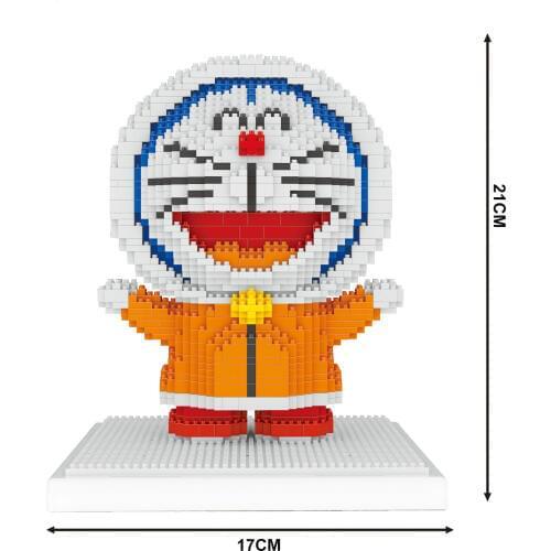 Doraemon Model Building Blocks Series Cartoon juguetes Anime Figures Assembled Mini Brick Educational Toys For Kids Gifts