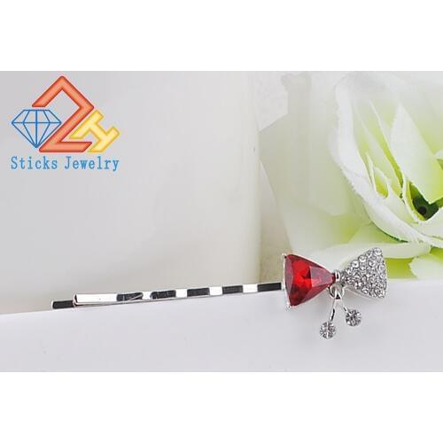 Fashion Korea Metal Simple Women bow-knot Hair Clip