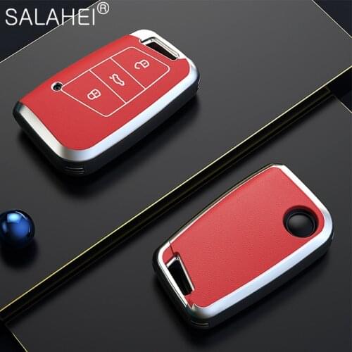 Soft TPU Car Key Cover Cases Shell For Volkswagen VW Tiguan MK2 Magotan Passat B8 Golf CC Skoda Superb A7 Interior Accessories