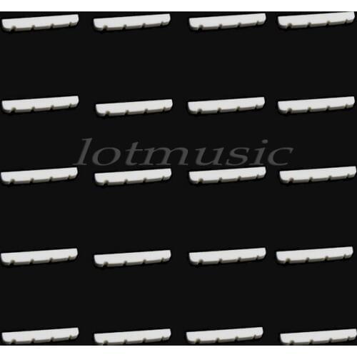 20Pcs Real Bone Nut Bass 4 String Nut for Fender Bass Guitar Replacement