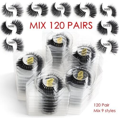 Wholesale Eyelashes 10/20/50/100pcs 3d Mink Lashes Natural Soft Eyelashes Makeup Eyelashes Extension Thick False Lashes