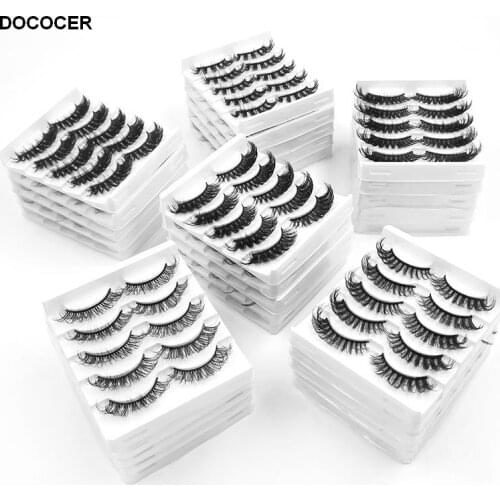Fluffy Lashes 3D Mink Lashes Natural 18mm False Eyelashes Dramatic Volume Fake Lashes Makeup Eyelash Extension Silk Eyelashes