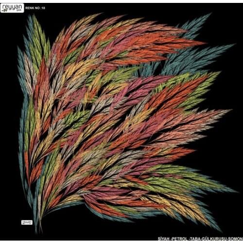 REYYAN SILK OYALIK WRITING (NEW QUALITY)-DESEN-19 - RENK-18