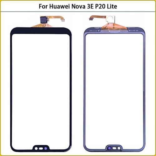 10pcs New P20Lite TouchScreen For Huawei Nova 3E P20 Lite Touch Screen Panel Digitizer Sensor Front Outer Glass Replacement
