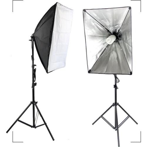 Photography Softbox Lighting Kits 50x70CM Professional Continuous Light System Soft box For Photo Studio Equipment