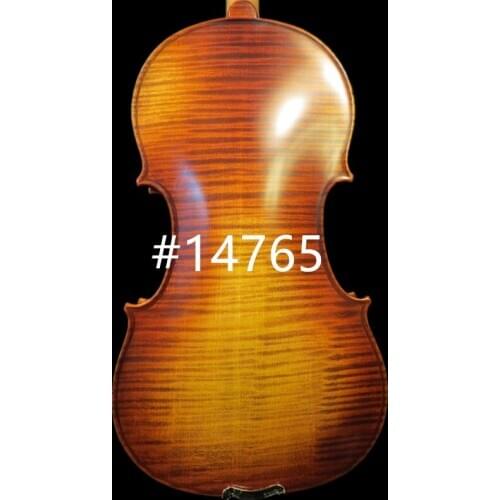 Strad style European Tone flamed maple back concert solo song violin 4/4 #14765
