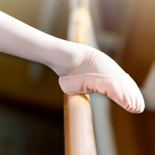 Professional Dance Shoe Stretch Women Cotton Comfortable Free Lace-up Lack Pink Camel Red White Ballet Shoes