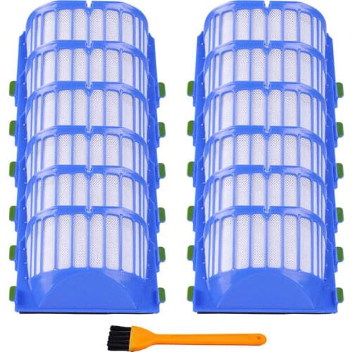 12 Pcs Replacement Parts Aero Vac Filters for iRobot Roomba 500 600 Series 550 595 614 620 630 650 655 660 665 Vacuum Accessory