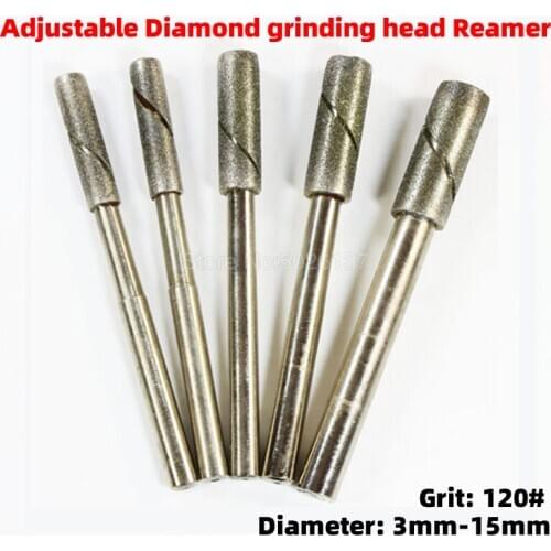 1Pcs 3-15MM Drill Electroplated Diamond Jade Pearl Punch Needle Beeswax Amber Shell Reamer Brazed Router Bits Vacuum Cutter