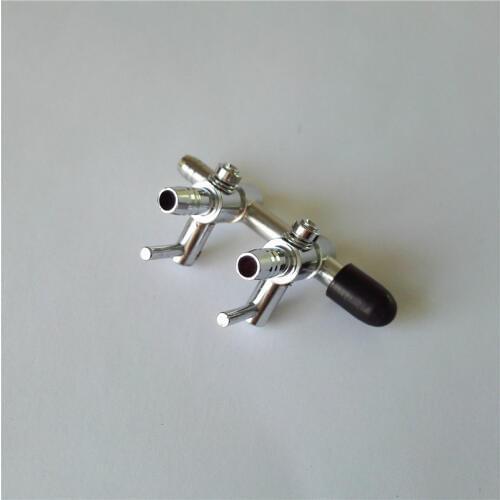 2 Way Aquarium Fish Tank Air Flow Splitter Control Lever Pump Valve Switch Tap Perfect 1pcs