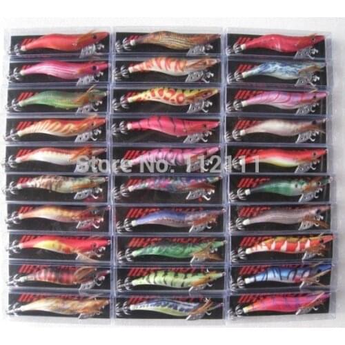 20pcs Glow in Dark Luminous Fishing Lures Baits Squid Egi Shrimp jigs Hooks.13.5cm 20g