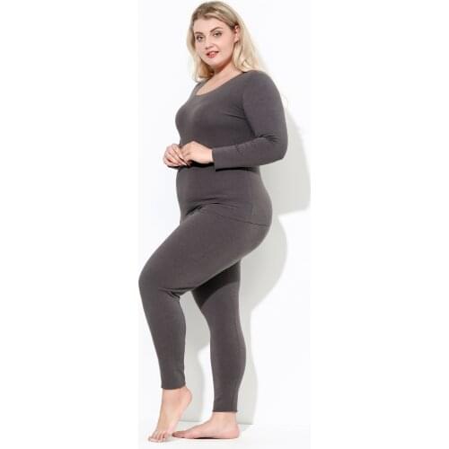 Womens thermal underwear winter Clothes Underwear Lingere Set Plus Size warm suit 5xl Thermo lingerie Underwear for women