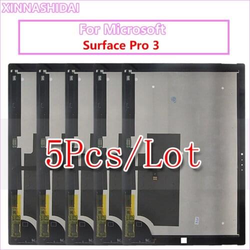 5Pcs/lot For Microsoft Surface pro 3 LCD Display Touch Screen Digitizer Assembly Replacement For Surface pro 3 LCD Original 1631