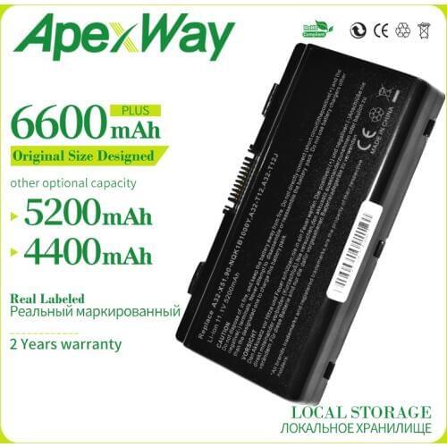 Apexway 6 Cells X51L X51R X51RL Laptop Battery For Asus A32-X51 90-NQK1B1000Y A32-T12 T12Fg T12Ug X51C X51H
