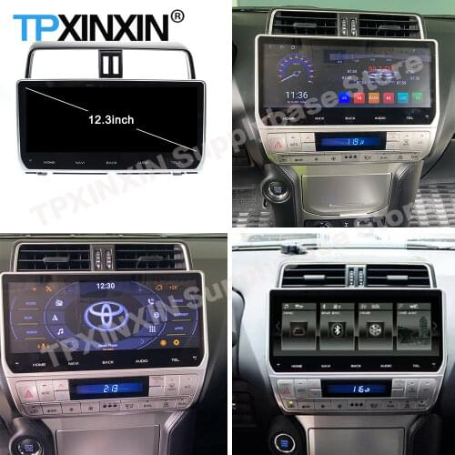 6+128G Camera Car Radio Stereo Receiver Android 10.0 For Toyota Land Cruiser Prado 150 2018 2019 2020 GPS IPS Player Head Unit