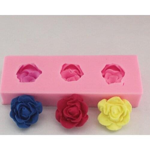 Free Shipping Soft Silicone Big Rose Fondant DIY Mold Chocolate Baking Non-stick Cake Pudding Pastry Mould Tools
